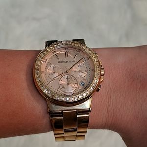 Rose gold watch